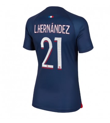 Paris Saint-Germain Lucas Hernandez #21 Primera Equipación Mujer 2023-24 Manga Corta